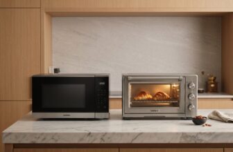 蒸氣烘烤微波爐示意 / Steam convection microwave oven